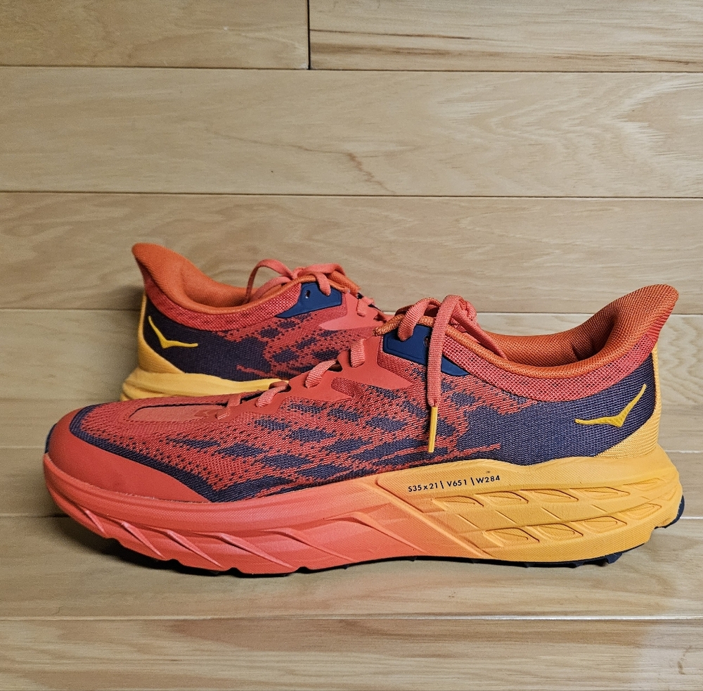 Hoka One One Speedgoat 5 Wide 2E Mens Running Shoes Sneaker 1123159 - Picture 8 of 11